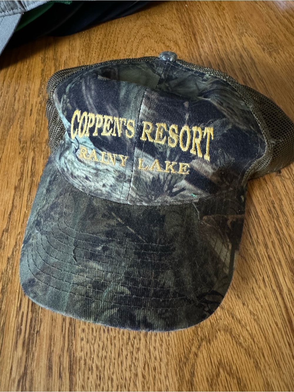 Coppen’s Resort Rainy Lake Camouflage Mesh Baseball Cap